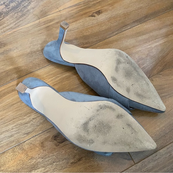 Manolo Blahnik Maysale ***inspired*** suede mules with covered buckle detail - Picture 6 of 8